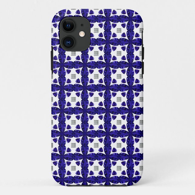 Sapphire Diamond Art, blau Case-Mate iPhone Hülle (Rückseite)