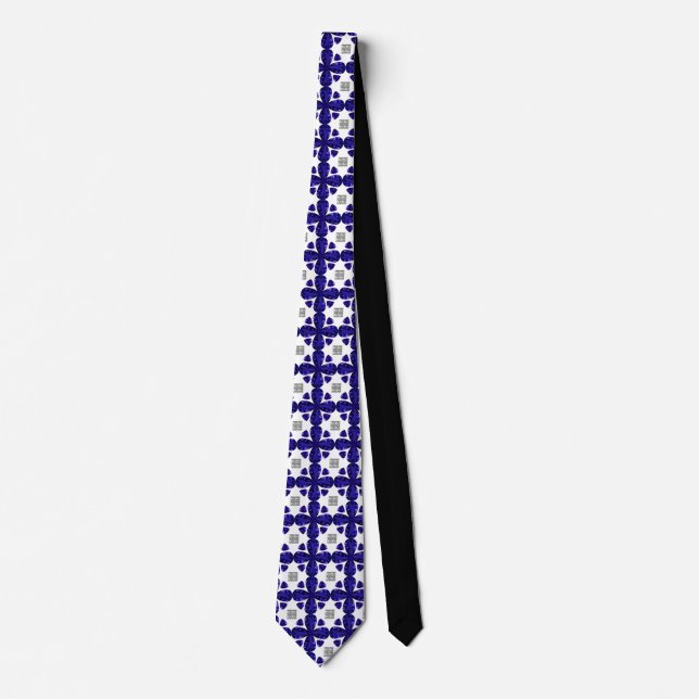 Sapphire Diamond Art, blau Krawatte (Vorderseite)