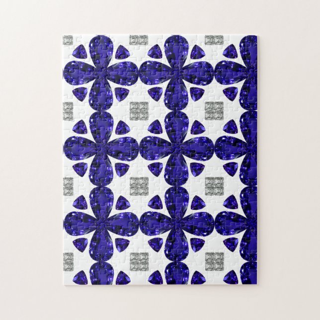Sapphire Diamond Art, blau Puzzle (Vertikal)