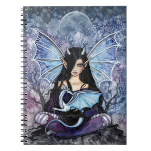 Sapphire-Drachen-Feennotebook Notizblock