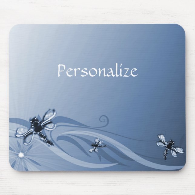 Sapphire Dragonflies Mousepad (Vorne)