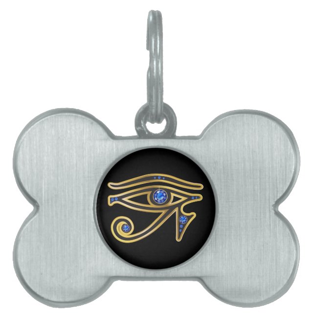 Sapphire Eye of Ra in Gold Tiermarke (Vorderseite)