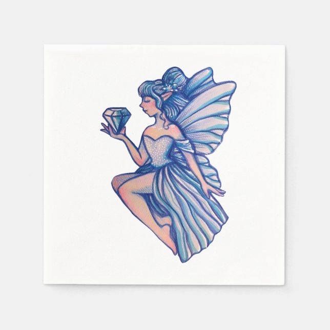 Sapphire Fairy Serviette (Vorderseite)