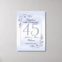 Sapphire Gem & Glitzer 45. Hochzeitstag