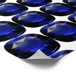 Sapphire Gemstone Blue Poster