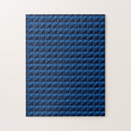 Sapphire Gemstone Kunst, Blau Puzzle