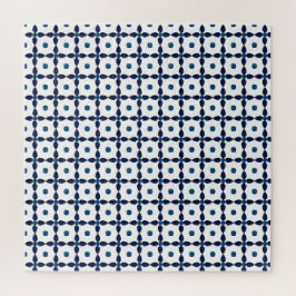 Sapphire Gemstone Kunst, Blau Puzzle