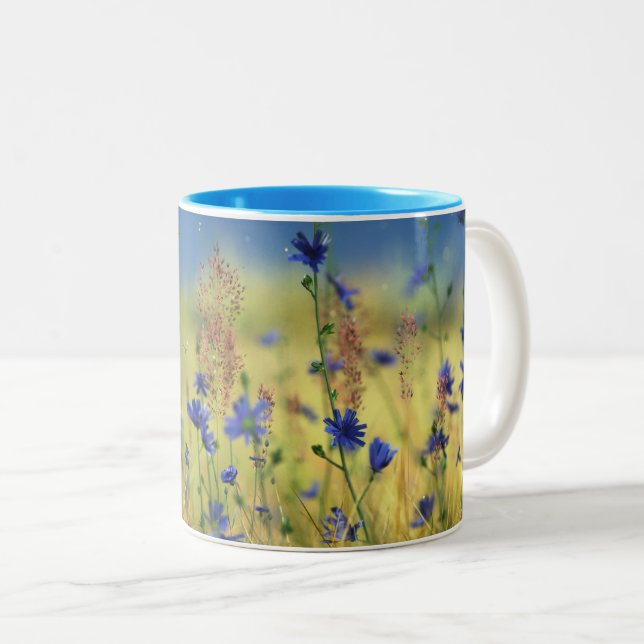 Sapphire & Gold Tasse (VorderseiteRechts)