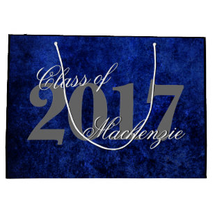 Sapphire Grad Blue Royal Cobalt Azure Year Große Geschenktüte