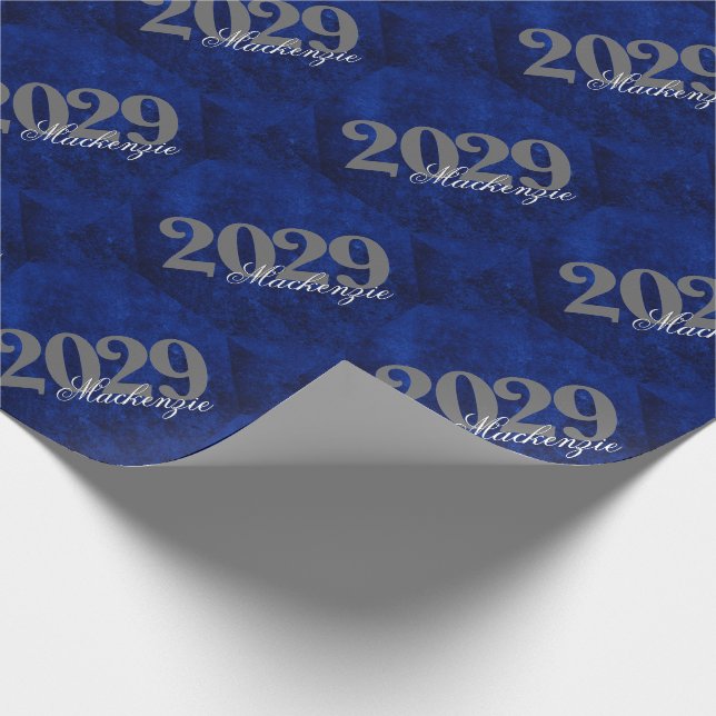 Sapphire Grad | Blue Royal Cobalt Geschenkpapier (Ecke)