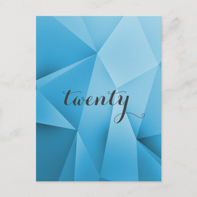 Sapphire Jewel Tones Tischnummer Postcard (Vorderseite)