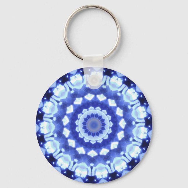 Sapphire Kaleidoscope Schlüsselanhänger (Vorderseite)