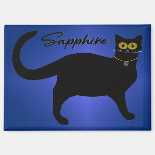 Sapphire Kitty Magnet