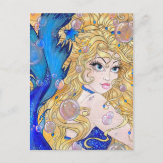 Sapphire Mermaid Postcard Postkarte