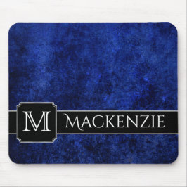 Sapphire Office | Name Azure Royal Cobalt Blue Mousepad
