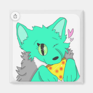 Sapphire Pizza Magnet