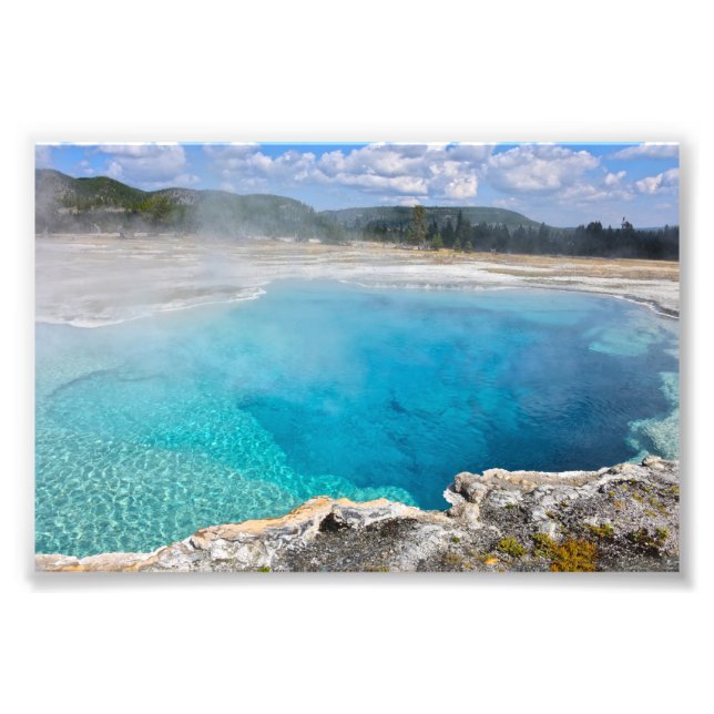 Sapphire Pool, Yellowstone Nationalpark Fotodruck (Vorne)