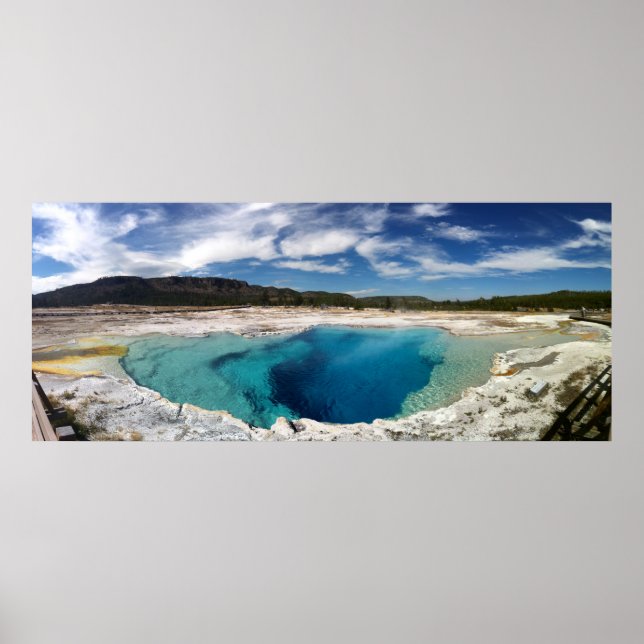 Sapphire Pool Yellowstone Nationalpark Poster (Vorne)