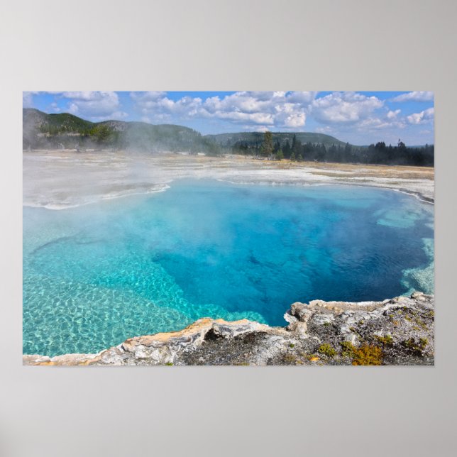 Sapphire Pool, Yellowstone Nationalpark Poster (Vorne)