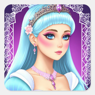 Sapphire Princess Sticker Design