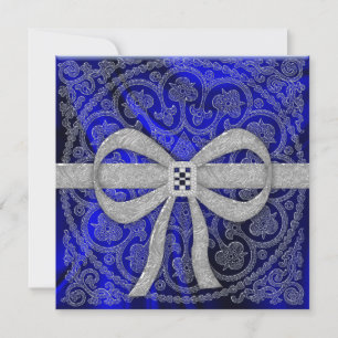 Sapphire Silk Party Einladung