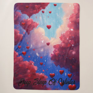 Sapphire Sky mit Garnet Hearts: Ermächtigung zu gr Sherpadecke