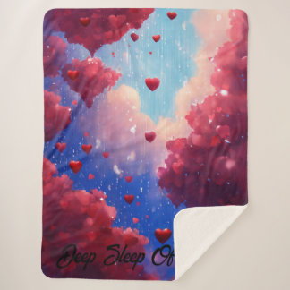 Sapphire Sky mit Garnet Hearts: Ermächtigung zu gr Sherpadecke