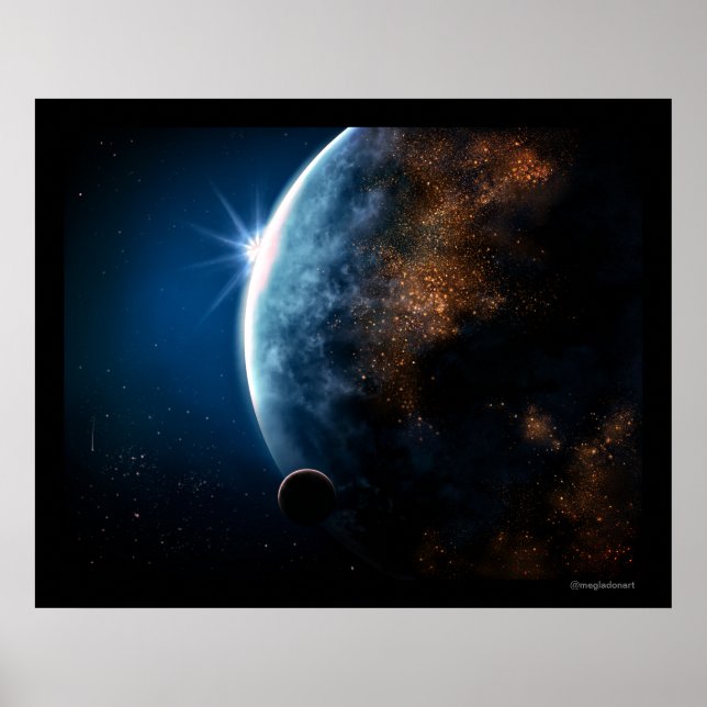 Sapphire Sphere Poster (Vorne)