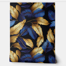 Sapphire Starlit Symphony Botanical Tapete