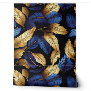 Sapphire Starlit Symphony Botanical Tapete