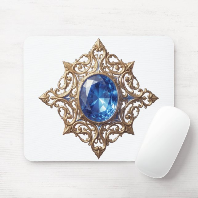 Sapphire – The Stone of Truth and Wisdom´8 Mousepad (Mit Mouse)