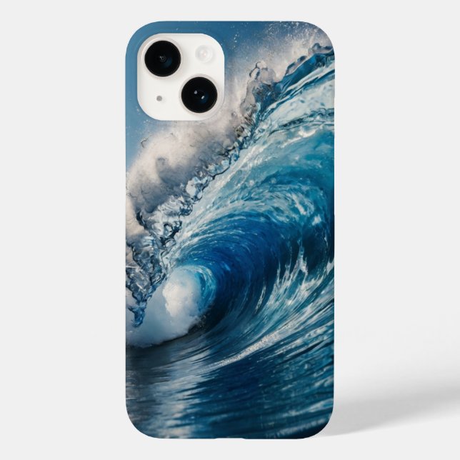 Sapphire Wave Case-Mate iPhone Hülle (Rückseite)