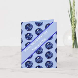 Sapphire zum 65. Jahrestag Karte
