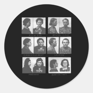 sapphisch runder aufkleber