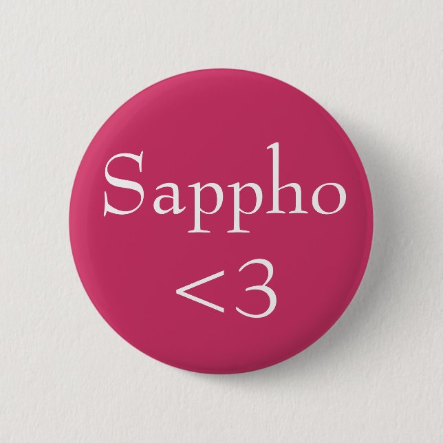 Sappho <3 button (Vorderseite)