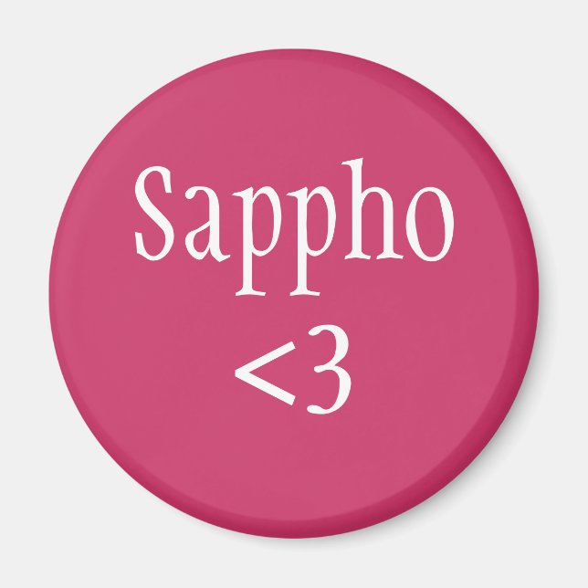 Sappho Liebe Magnet (Vorne)