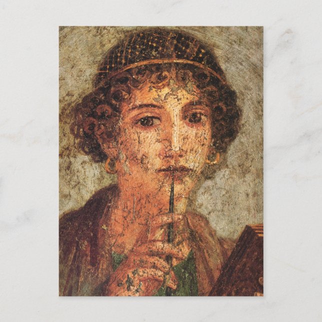 Sappho Postkarte (Vorderseite)