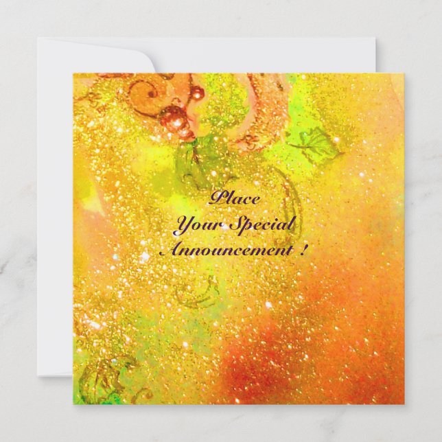 SAPPHO, TANZ, MUSIK UND POETRY, Glitzern Ankündigung (Vorderseite)