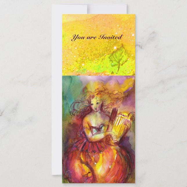 SAPPHO, TANZ, MUSIK UND POETRY, Glitzern Einladung (Vorderseite)