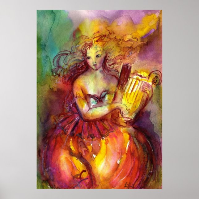 SAPPHO, TANZMUSIK UND POETRY POSTER (Vorne)