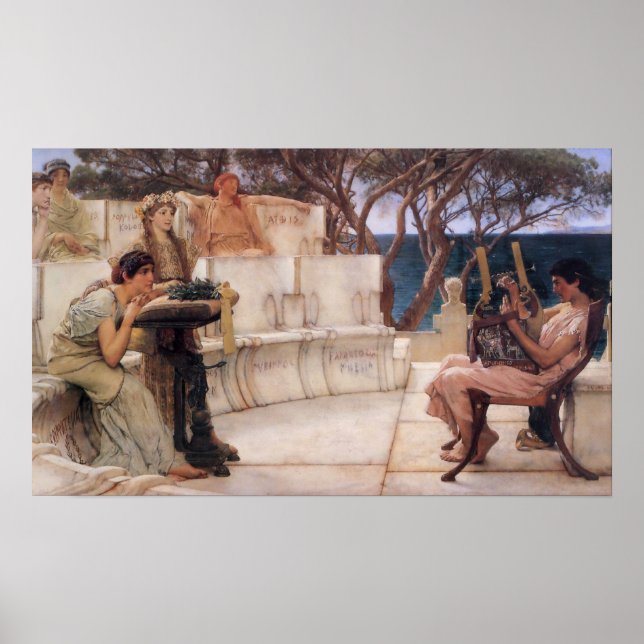 Sappho und Alcaeus Poster (Vorne)