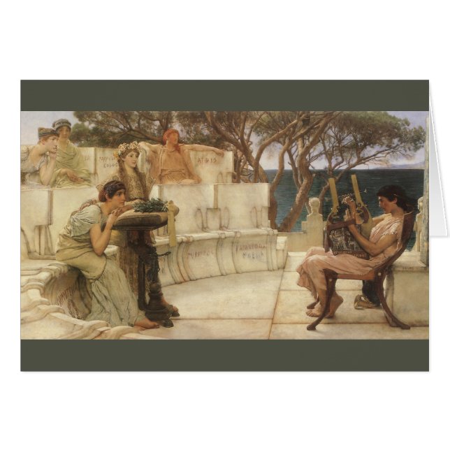 Sappho und Alcaeus von Sir Lawrence Alma Tadema (Vorderseite (Horizontal))