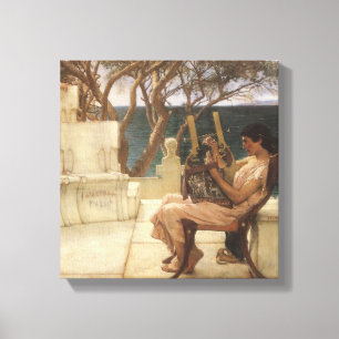 Sappho und Alcaeus von Sir Lawrence Alma Tadema Leinwanddruck