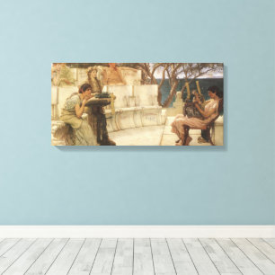 Sappho und Alcaeus von Sir Lawrence Alma Tadema Leinwanddruck
