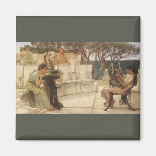 Sappho und Alcaeus von Sir Lawrence Alma Tadema Magnet
