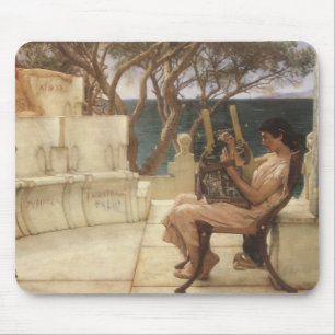 Sappho und Alcaeus von Sir Lawrence Alma Tadema Mousepad