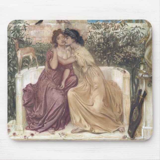 Sappho und Erinna in einem griechischen Garten (le Mousepad (Vorne)
