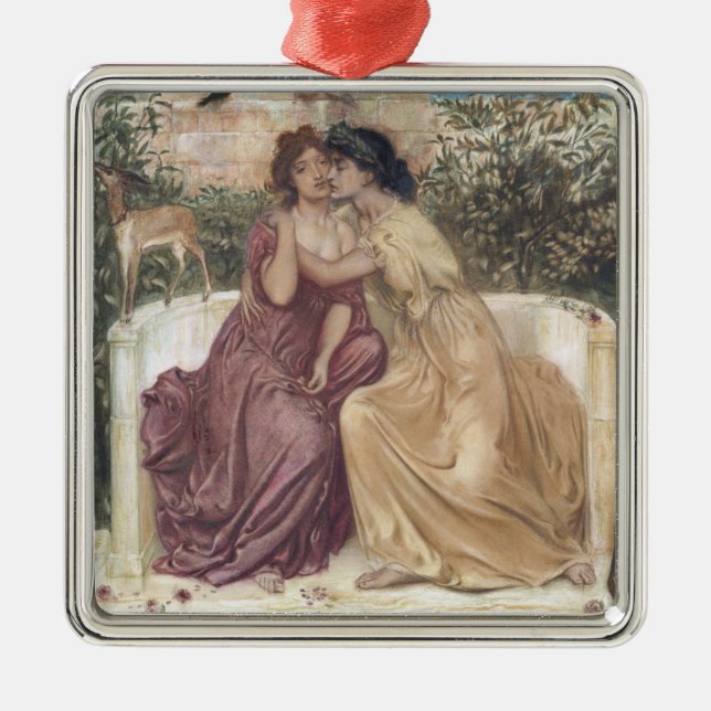 Sappho und Erinna in einem griechischen Garten (le Ornament Aus Metall (Vorne)