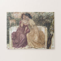 Sappho und Erinna in einem griechischen Garten (le