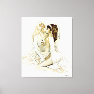 Sappho und ihre Geliebte  Leinwanddruck